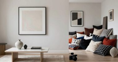 balanced cluttered minimalist ornate