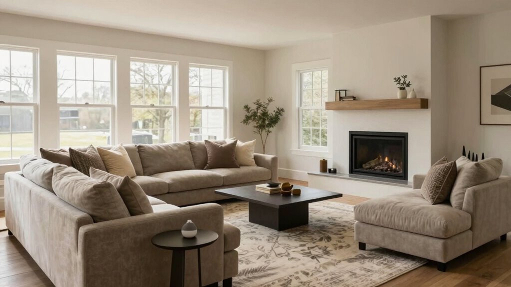 balanced cohesive room arrangement