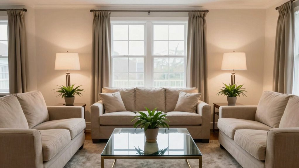 balanced symmetrical interior design