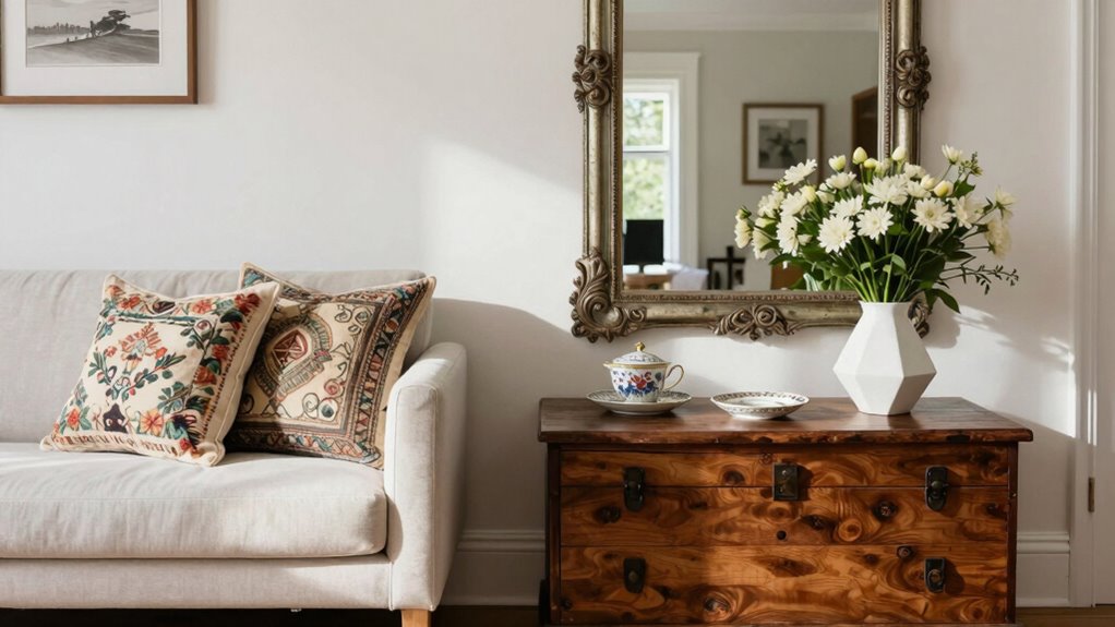 blending heirlooms into decor