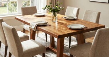 casual functional dining space
