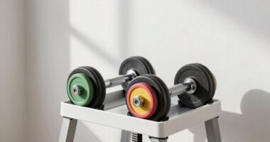 compact adjustable dumbbells