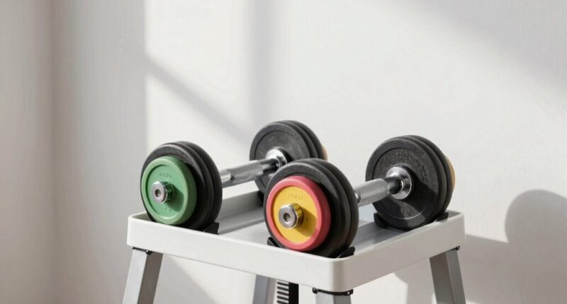 compact adjustable dumbbells