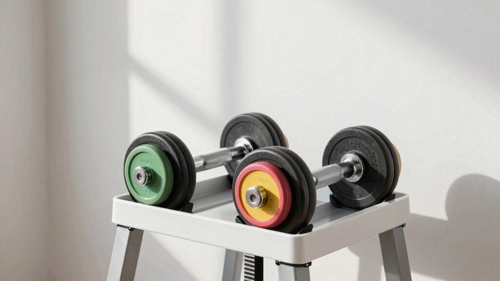 compact adjustable dumbbells