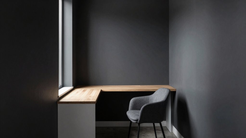 dark walls create space