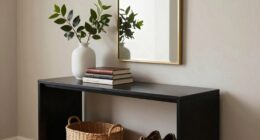 elegant console table styling
