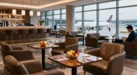 exclusive airport lounge privileges