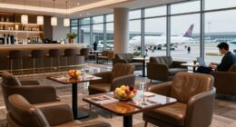 exclusive airport lounge privileges