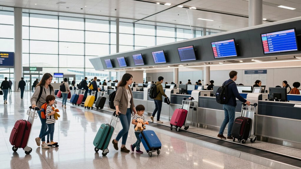 family airport travel planning