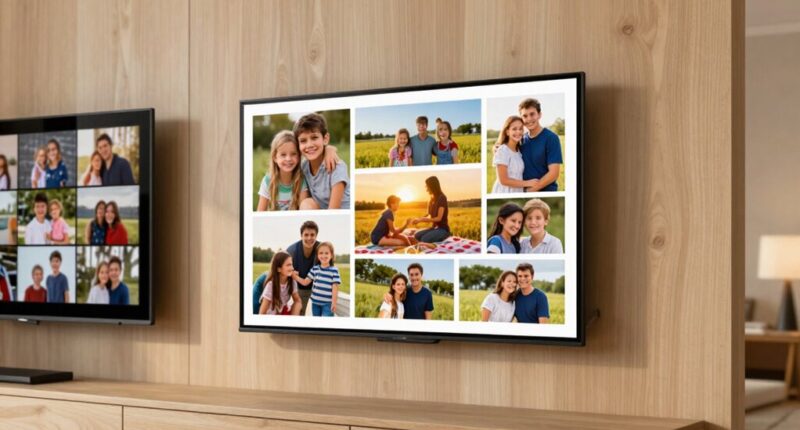 family shared photo displays