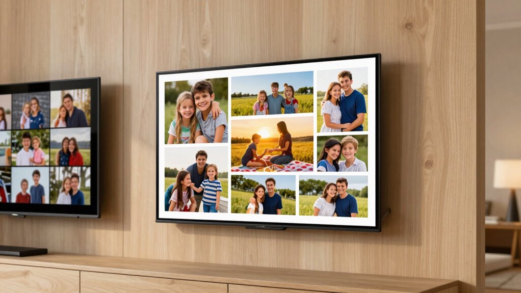 family shared photo displays
