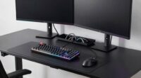 gaming desk cable organization