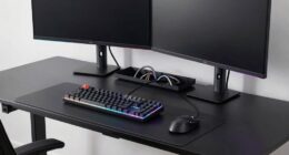 gaming desk cable organization