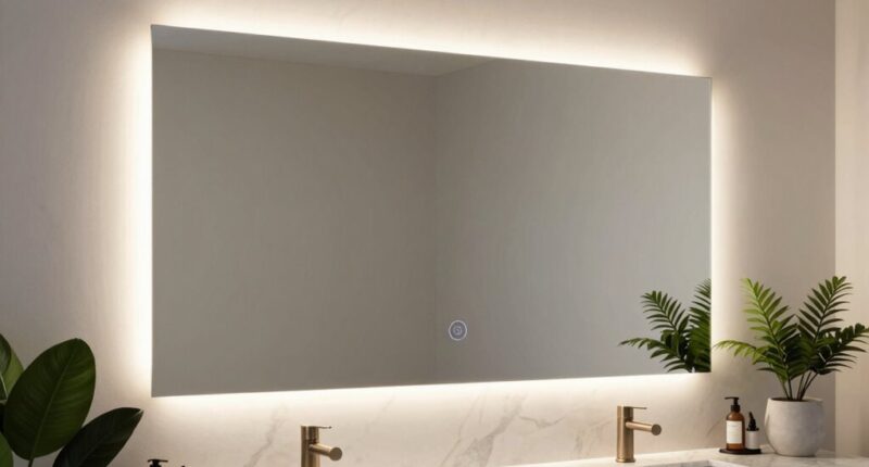 illuminated bathroom mirror trends