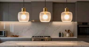 kitchen island pendant sizing