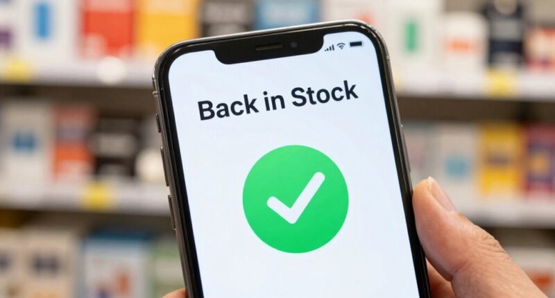 notify when items return