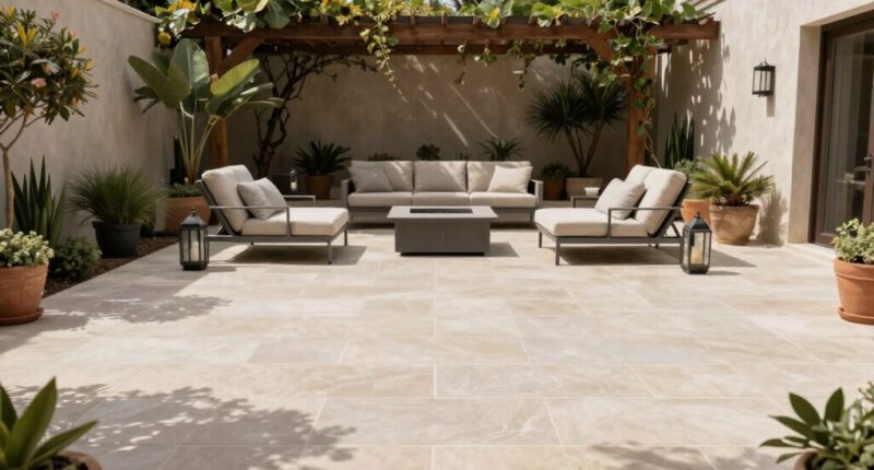 plan patio furniture layout