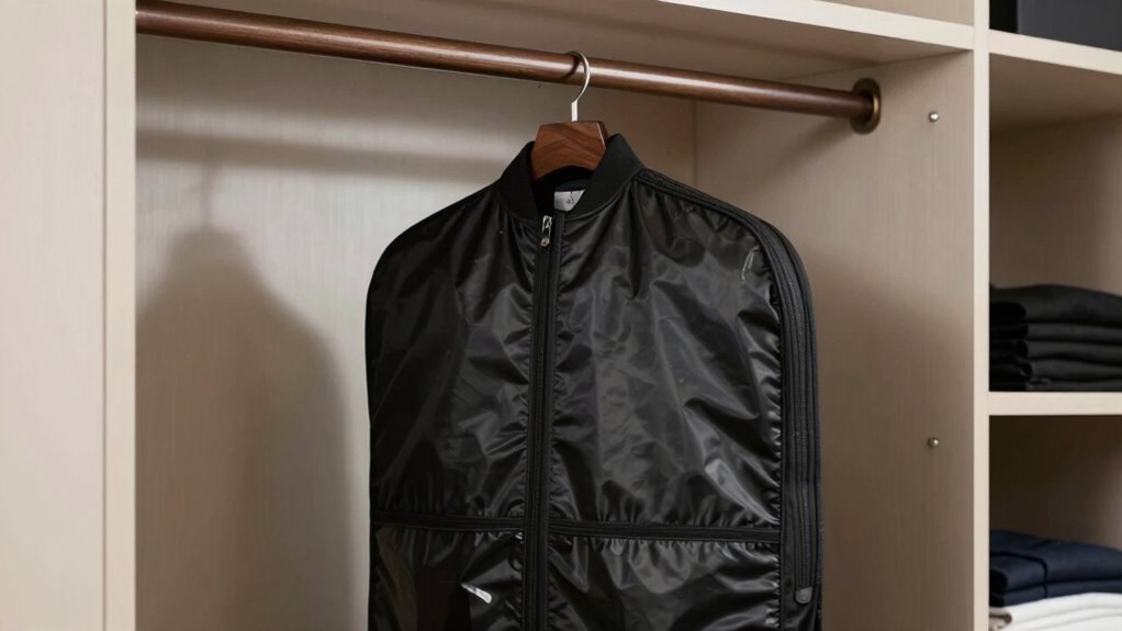 protects clothes from wrinkles