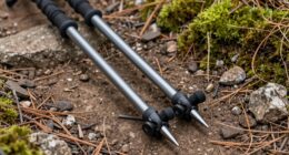 trekking poles and trail use