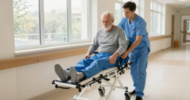 Mitch Mcconnell Ambulance Stretcher Video