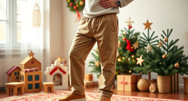 LETAOTAO Men's Elastic Waist Pants: A Holiday Review